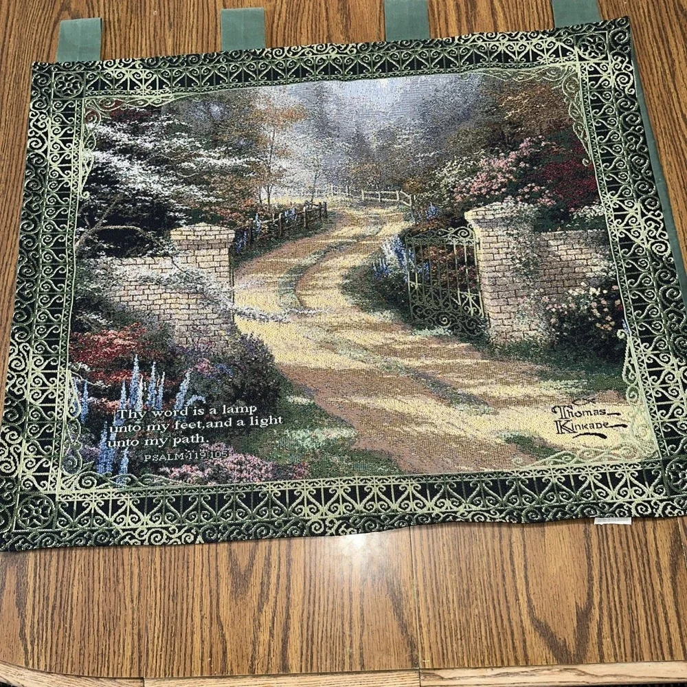Thomas Kinkade Tapestry Painter Of Light Wall hanging 39